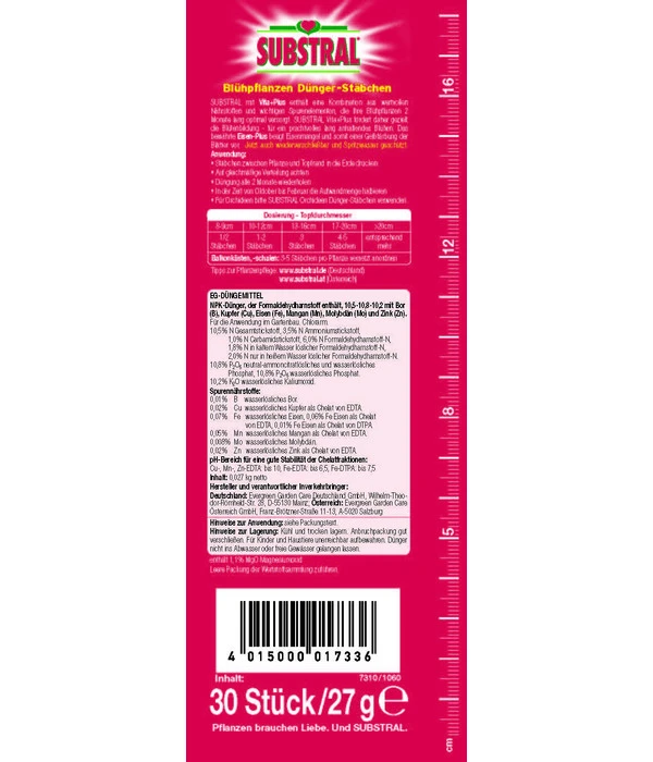 Substral® Blühpflanzen Dünger-Stäbchen, 30 Stk. 4 Substral® Blühpflanzen Dünger-Stäbchen, 30 Stk. – Bild 2