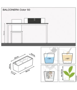 LECHUZA® Kunststoff-Kasten Balconera Color, Rechteckig -Biohort Verkaufsgeschäft 1703263 WE IG 001 LechuzaKunststoffkastenBalconeraColor