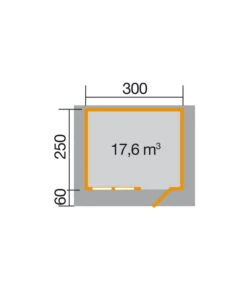 Weka Gartenhaus 139 A -Biohort Verkaufsgeschäft 1808807 BildD 001 BBH45mmNeckerau2V60Gr1