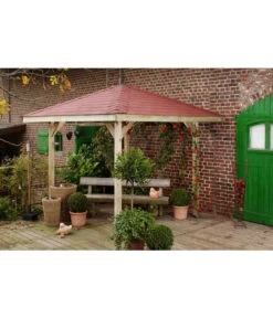 Weka Gartenoase 651 Gr. 1, Inkl. Dachschindeln, Ca. B294/H275/T294 Cm