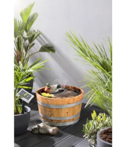 Holz-Weinfasskübel, Rund, Braun 15 Holz-Weinfasskübel, Rund, Braun -Biohort Verkaufsgeschäft 2505824 WE MO 003 weinfasskuebel 50x30cm