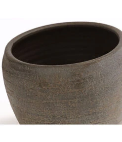 Dehner Keramik-Übertopf Kenia, Konisch, Braun -Biohort Verkaufsgeschäft 2903144 WE DE 001 TopfKeniaBraunDehnerExpressHerzig