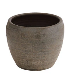 Dehner Keramik-Übertopf Kenia, Konisch, Braun