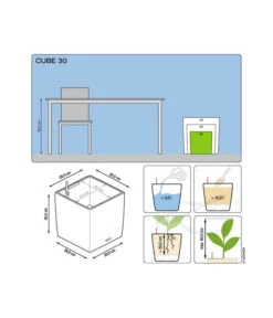 LECHUZA® CUBE, All-in-One Set -Biohort Verkaufsgeschäft 3179884 3180098 3180056 3180064 3179850 3174497 WE DE 001 CubePremium30
