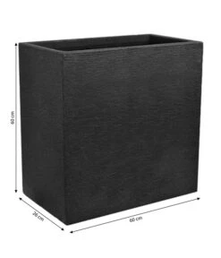 Dehner Kunststoff-Raumtrenner Palermo, Rechteckig, Anthrazit, Ca. B60/H60/T26 Cm -Biohort Verkaufsgeschäft 3693611 WE BG 001 KunststoffPflanzkastenKubus60x26x60cmanthrazit