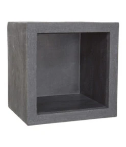 Dehner Kunststoff-Blumenkübel Palermo, Anthrazit -Biohort Verkaufsgeschäft 3728151 BildD 001 DehnerBlumenkuebelAusKunststoffKunstTopfKubus40X40x34