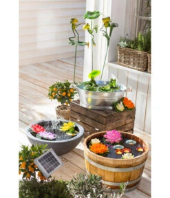 Holz-Weinfasskübel, Rund, Braun 14 Holz-Weinfasskübel, Rund, Braun -Biohort Verkaufsgeschäft 3923653 WE MO 001 EsotecSolarpumpensystemRiminiSPumpeWasserpumpeSolarpumpe