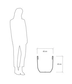 Farmet Kunststoff-Topf Orione Alto -Biohort Verkaufsgeschäft 4108791 WE DE 004 ORIONEALTOHoherRunderPflanzkuebelDurchmesser40cm40cmhochSTEINBEIGE