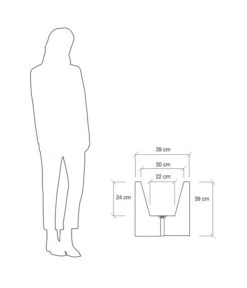 Farmet Kunststoff-Pflanzkübel Atlantis, Doppelwandig -Biohort Verkaufsgeschäft 4109971 WE DE 004 ATLANTISRechteckigerDoppelwandigerPflanzkuebel39x39x39cmhochSTEINBEIGE