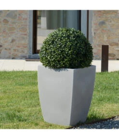 Farmet Kunststoff-Topf-Set Hydrus, Quadratisch, Grau, 2-teilig -Biohort Verkaufsgeschäft 4182309 WE DE 002 HYDRUSQuadratischerPflanzkuebel36x36x50cmhochSTEINBEIGE