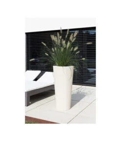 Fleur Ami Polystone-Pflanzgefäß Conical, Konisch, Ca. Ø43/H80 Cm -Biohort Verkaufsgeschäft 4183984 WE MO 001 fleuramiPolystoneConicalPflanzgefaess43x80cmCreme
