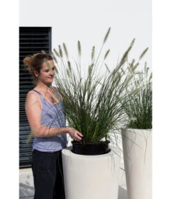 Fleur Ami Polystone-Pflanzgefäß Conical, Konisch, Ca. Ø43/H80 Cm -Biohort Verkaufsgeschäft 4183984 WE MO 003 PolystPflgef43x80cmCreme