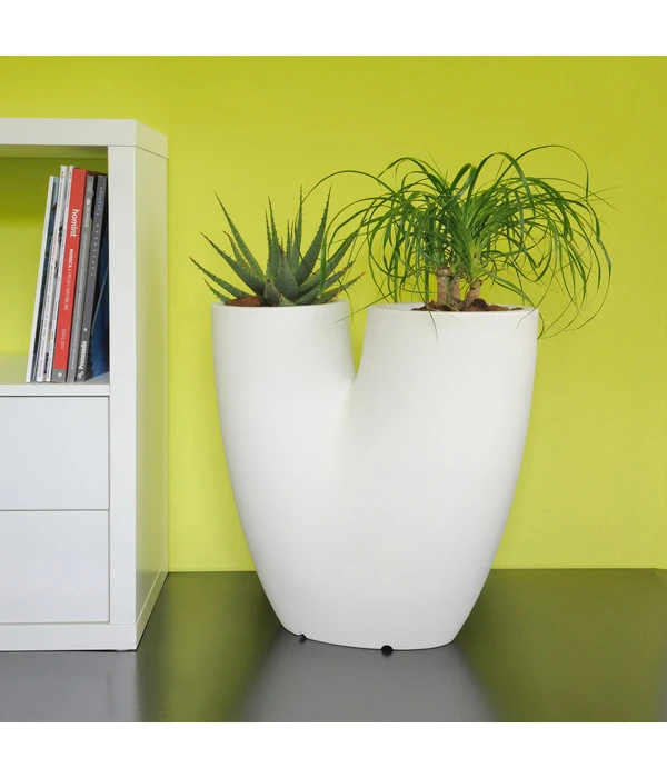Farmet Kunststoff-Blumentopf Bilobo, Ca. B50/H50/T25 Cm 4 Farmet Kunststoff-Blumentopf Bilobo, Ca. B50/H50/T25 Cm – Bild 2