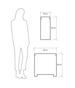 Farmet Kunststoff-Pflanzkasten Orto Di Giulio, Ca. B60/H60/T26 Cm -Biohort Verkaufsgeschäft 4186466 WE DE 004 VertikalerGartenORTODIGIULIOsmallsize60x26x60cmhochSTEINBEIGE