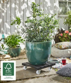 Wagner WPC-Pflanzenroller, 38 X 38 Cm, Anthrazit -Biohort Verkaufsgeschäft 4272480 WE MO 002 MULTIROLLERWPC