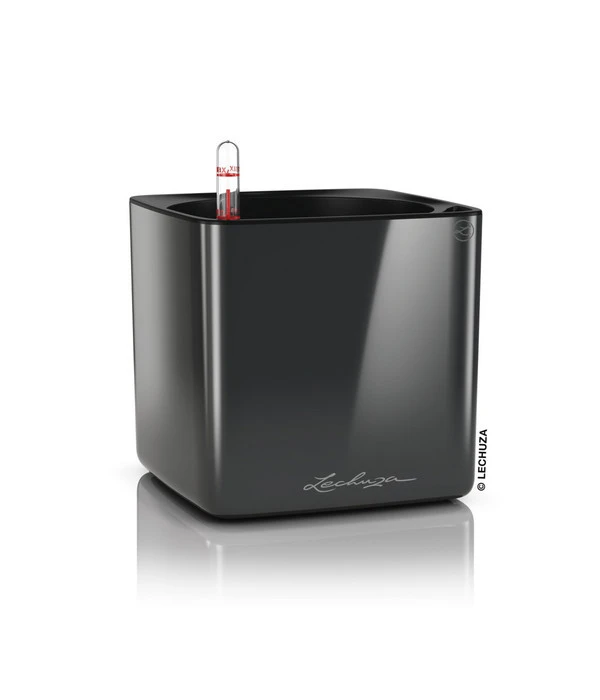 LECHUZA® CUBE Glossy, All-in-One Set 3 LECHUZA® CUBE Glossy, All-in-One Set