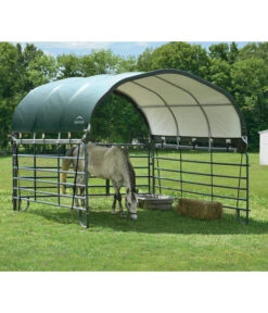 Shelter Logic Pferdestallüberdachung, Ca. B370/H160/T370 Cm -Biohort Verkaufsgeschäft 6610422 WE MO 001 50NorthWeidezelt done