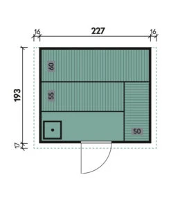Wolff Finnhaus Innensauna Basic Nikos, Ca. B259/H205/T210 Cm -Biohort Verkaufsgeschäft 6618755 WE BG 001 FinnhausInnensaunaBasicNikos