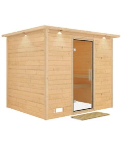 Wolff Finnhaus Innensauna Basic Nikos, Ca. B259/H205/T210 Cm