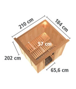 Wolff Finnhaus Innensauna De Luxe Despina, Ca. B210/H202/T184 Cm -Biohort Verkaufsgeschäft 6618797 WE BG 002 FinnhausInnensaunadeluxeDespina