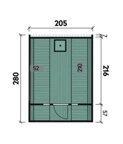 Wolff Finnhaus Saunafass Basic 280 Montiert, Ca. B205/H210/T280 Cm -Biohort Verkaufsgeschäft 6619050 WE DE 001 FinnhausSaunafass
