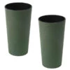 Siena Garden Kunststoff-Topf ECO Locon, Konisch, Grün, Ca. Ø25/H46,5 Cm, 2er-Set -Biohort Verkaufsgeschäft 6655013 WE FS 001 PflanzgefaesseEcoLoconGruen