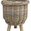Van Der Leeden Rattan-Topf Mit Füßen, Rund, Grau, Ca. Ø34/H40 Cm 1 Van Der Leeden Rattan-Topf Mit Füßen, Rund, Grau, Ca. Ø34/H40 Cm -Biohort Verkaufsgeschäft 6697395 WE FS 001 VanderLeedenRattanTopfmitFuessenrundgrau