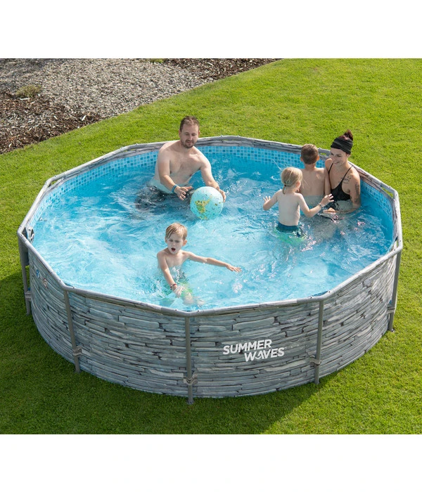Summer Waves Frame Pool Steinoptik 10 Summer Waves Frame Pool Steinoptik – Bild 8