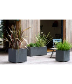 EDA-plastiques Kunststoff-Kasten Basalt, Anthrazit, Ca. B99,5/H43,5/T39,5 Cm -Biohort Verkaufsgeschäft 6763973 6763965 WE MO 003 KunststoffTopfKunststoffKastenBasalt