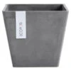 Ecopots Kunststoff-Topf Rotterdam, Quadratisch -Biohort Verkaufsgeschäft 6850531 6850564 6850580 6850622 WE FS 001 EcopotsKunststoffTopfRotterdamquadratischgrau