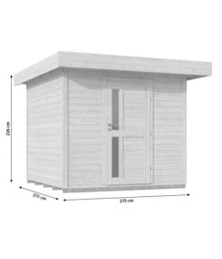 Weka Designhaus 172 Gr. 2, Ca. B275/H226/T375 Cm 7 Weka Designhaus 172 Gr. 2, Ca. B275/H226/T375 Cm -Biohort Verkaufsgeschäft 6854848 WE BG 001 WekaGartenhausSkizze