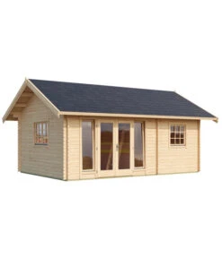 Lasita Maja Blockbohlenhaus Caroline 2.1, Ca. B675/H330,6/T489,9 Cm