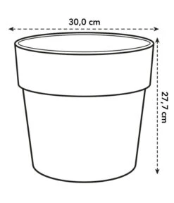 Elho Kunststoff-Topf Vibia Straight, Rund -Biohort Verkaufsgeschäft 6926505 6926547 6926588 WE BG 001 ElhoTopfVibiaStraight30cm