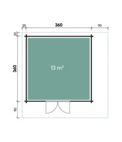 Wolff Finnhaus Metallgerätehaus Eleganto 3030, Inkl. Lounge Links, Ca. B691/H227/T318 Cm -Biohort Verkaufsgeschäft 6929681 WE DE 001 FinnhausEleganto
