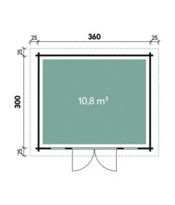 Wolff Finnhaus Gartenhaus Malmö 44-A -Biohort Verkaufsgeschäft 6930382 WE DE 001 FinnhausBBHMalmoe