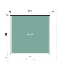 Wolff Finnhaus Gartenhaus Aalborg 70-F XL, Ca. B610/H280/T610 Cm -Biohort Verkaufsgeschäft 6930549 WE DE 001 FinnhausBBHAalborg44F