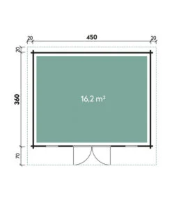 Wolff Finnhaus Gartenhaus Trondheim 70-D -Biohort Verkaufsgeschäft 6930861 WE DE 001 FinnhausBBHTrondheim