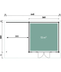 Wolff Finnhaus Gartenhaus Trondheim 70-B XL, Inkl. Lounge Links -Biohort Verkaufsgeschäft 6931570 WE DE 001 FinnhausGartenhausTrondheim