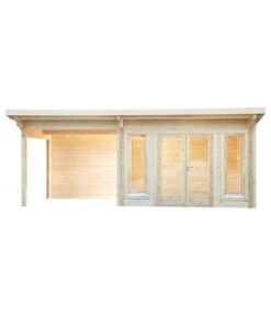 Wolff Finnhaus Gartenhaus Trondheim 70-B XL, Inkl. Lounge Links