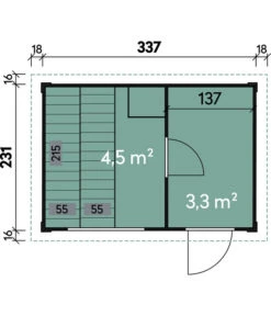 Wolff Finnhaus Saunahaus Basic Melina 40, Inkl. Bio-Ofen -Biohort Verkaufsgeschäft 6934350 WE DE 001 FinnhausSaunahausMelina