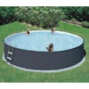 Summer Fun Stahlwandpool-Set Einsteiger, Rund, Anthrazit -Biohort Verkaufsgeschäft 6956957 WE MO 001 StahlwandpoolSetrund350x90cm
