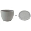 Farmet New Kunststoff-Topf Orione, Rund, Inkl. Untersetzer