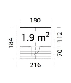 Palmako Spielhaus Felix, Ca. B216/H169/T184 Cm -Biohort Verkaufsgeschäft 6974513 WE BG 001 PalmakoSpielhausFelix