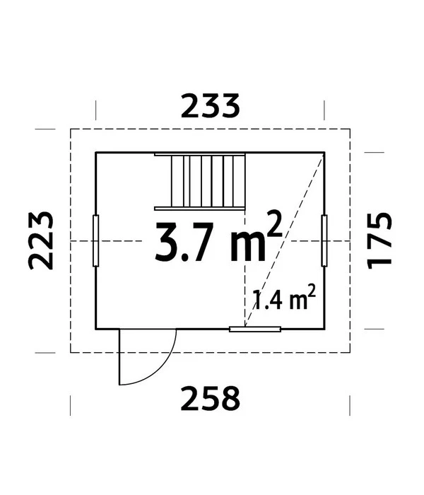 Palmako Spielhaus Grete, Ca. B285/H220/T223 Cm 6 Palmako Spielhaus Grete, Ca. B285/H220/T223 Cm – Bild 4