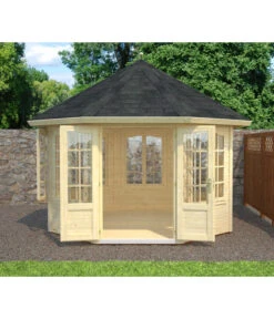 Palmako Pavillon Veronica 6, Ca. B407/H326/T407 Cm -Biohort Verkaufsgeschäft 6977110 WE MO 002 PavillonVeronicaNatur